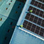 What large estates can learn from NHS decarbonisation challenges. Aerial rooftop solar view