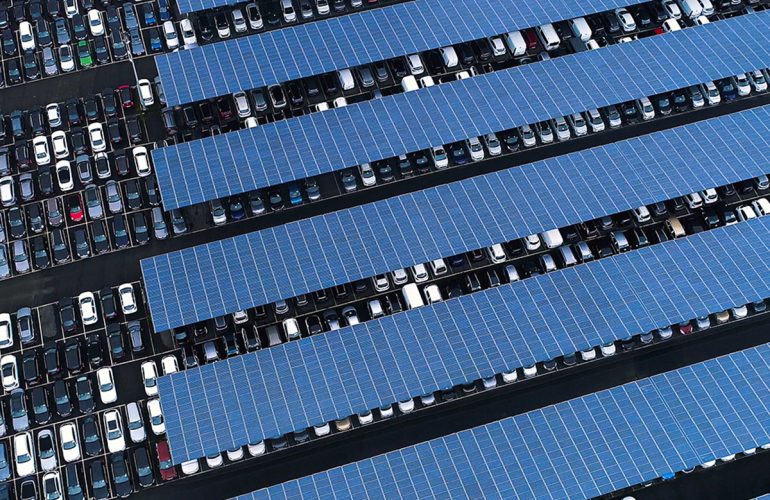 Ortus Energy Car Park Canopies with Solar Panels