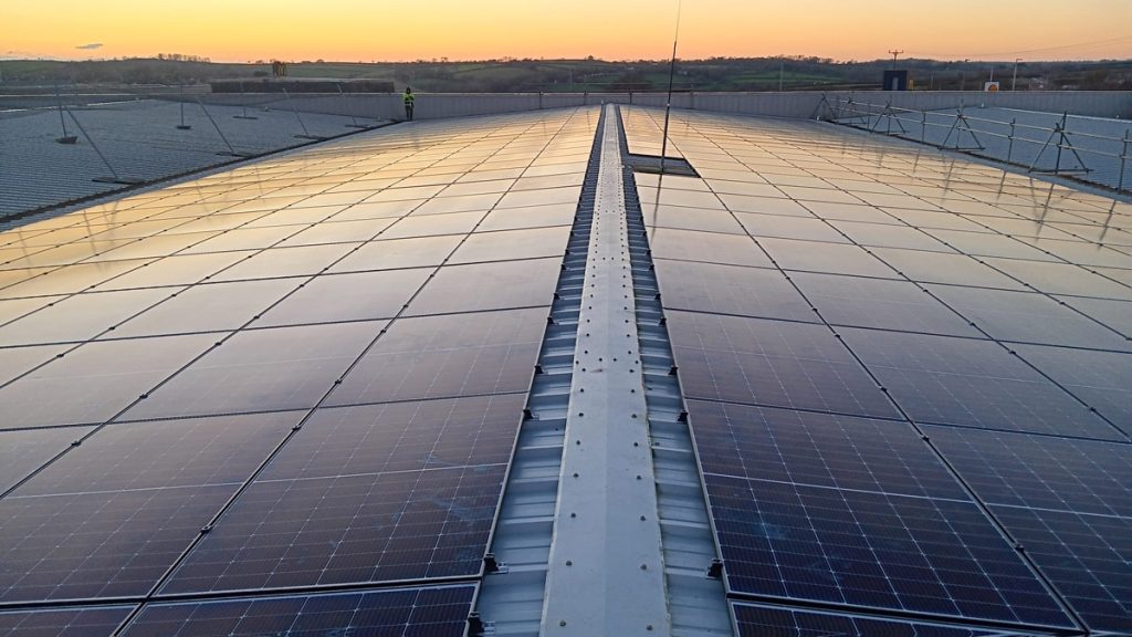 View of Saltash Iceland rooftop solar solutions provided by Ortus Energy.